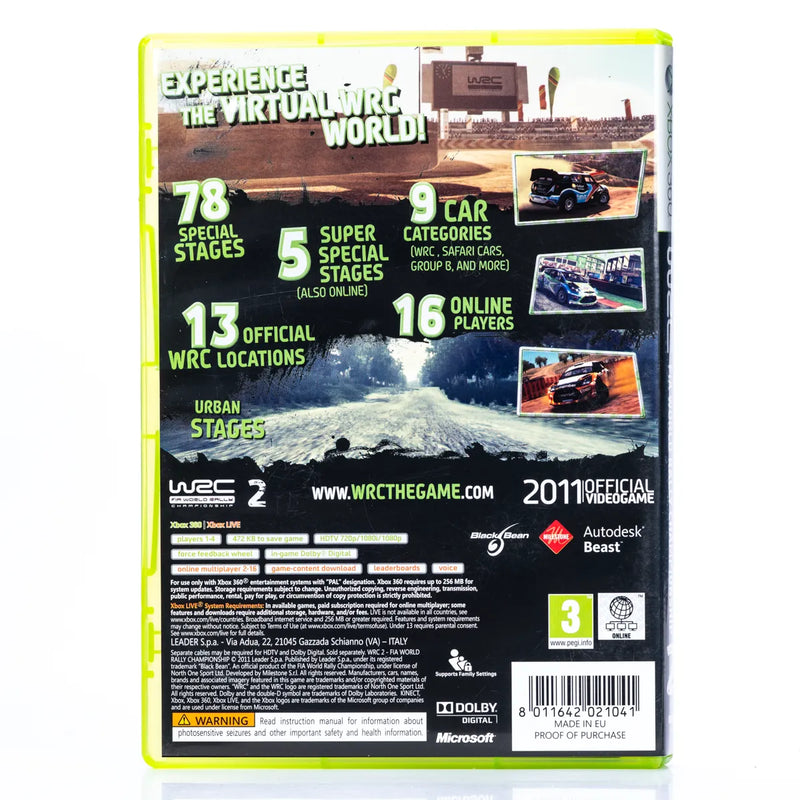 WRC 2: FIA World Rally Championship - Xbox 360 spill