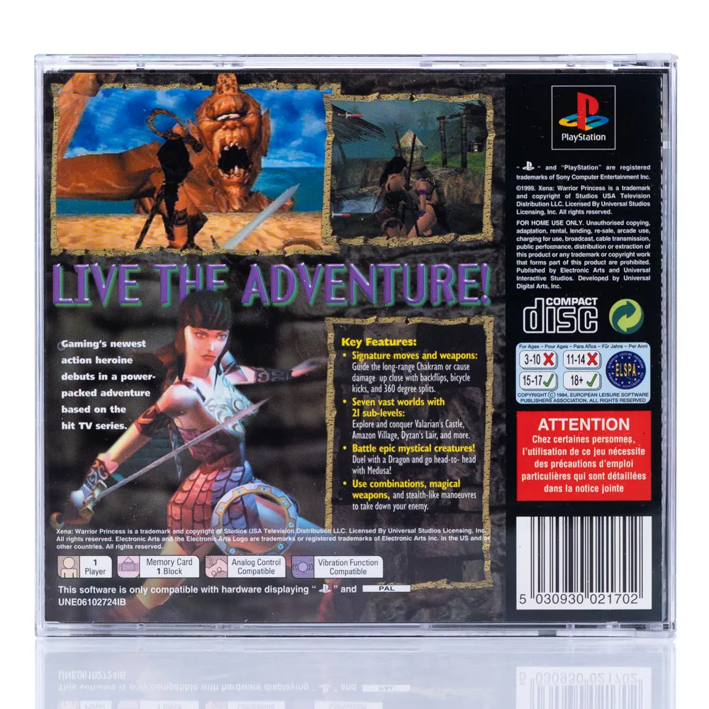 Xena: Warrior Princess - PS1 spill - Retrospillkongen