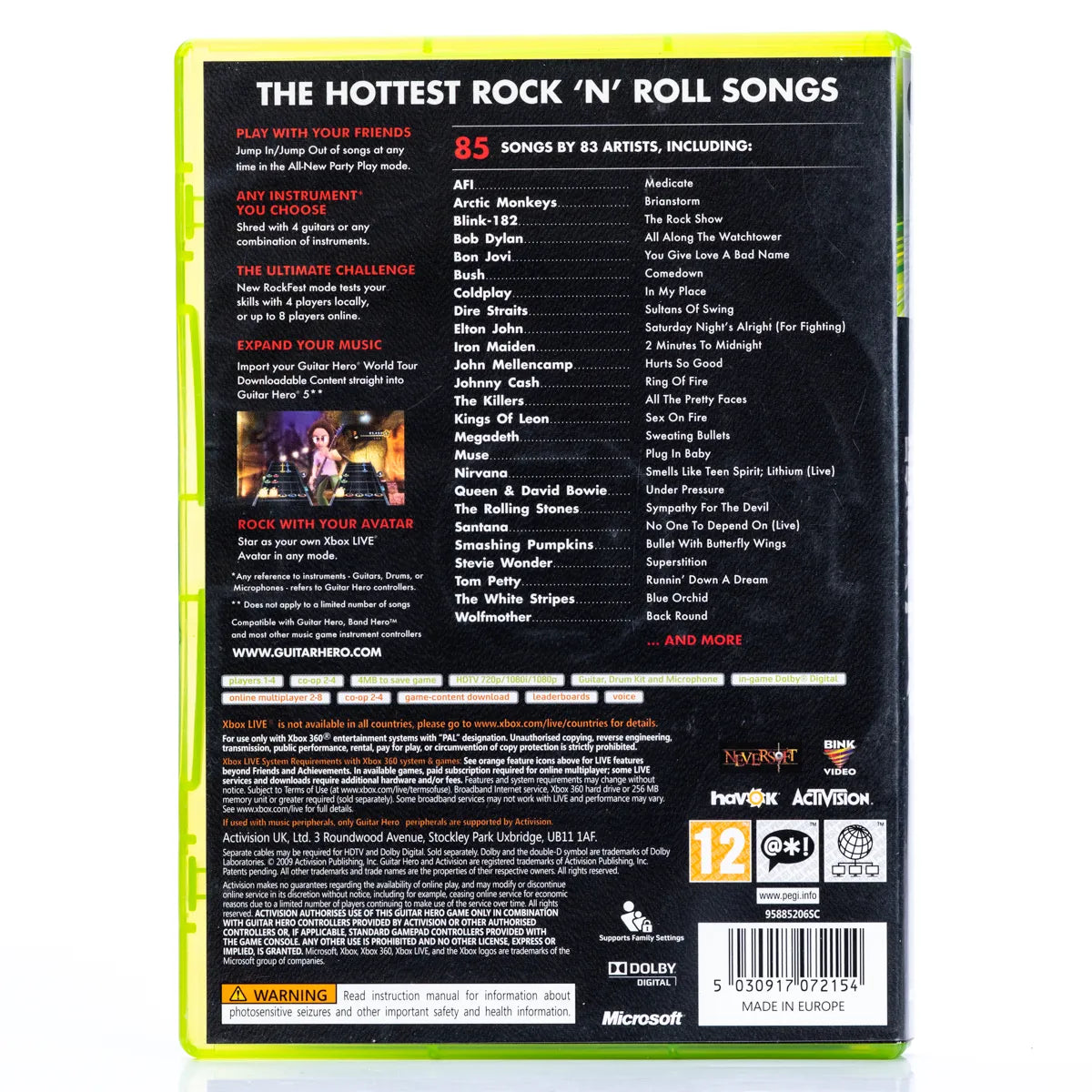 Guitar Hero 5 - Xbox 360 spill - Retrospillkongen