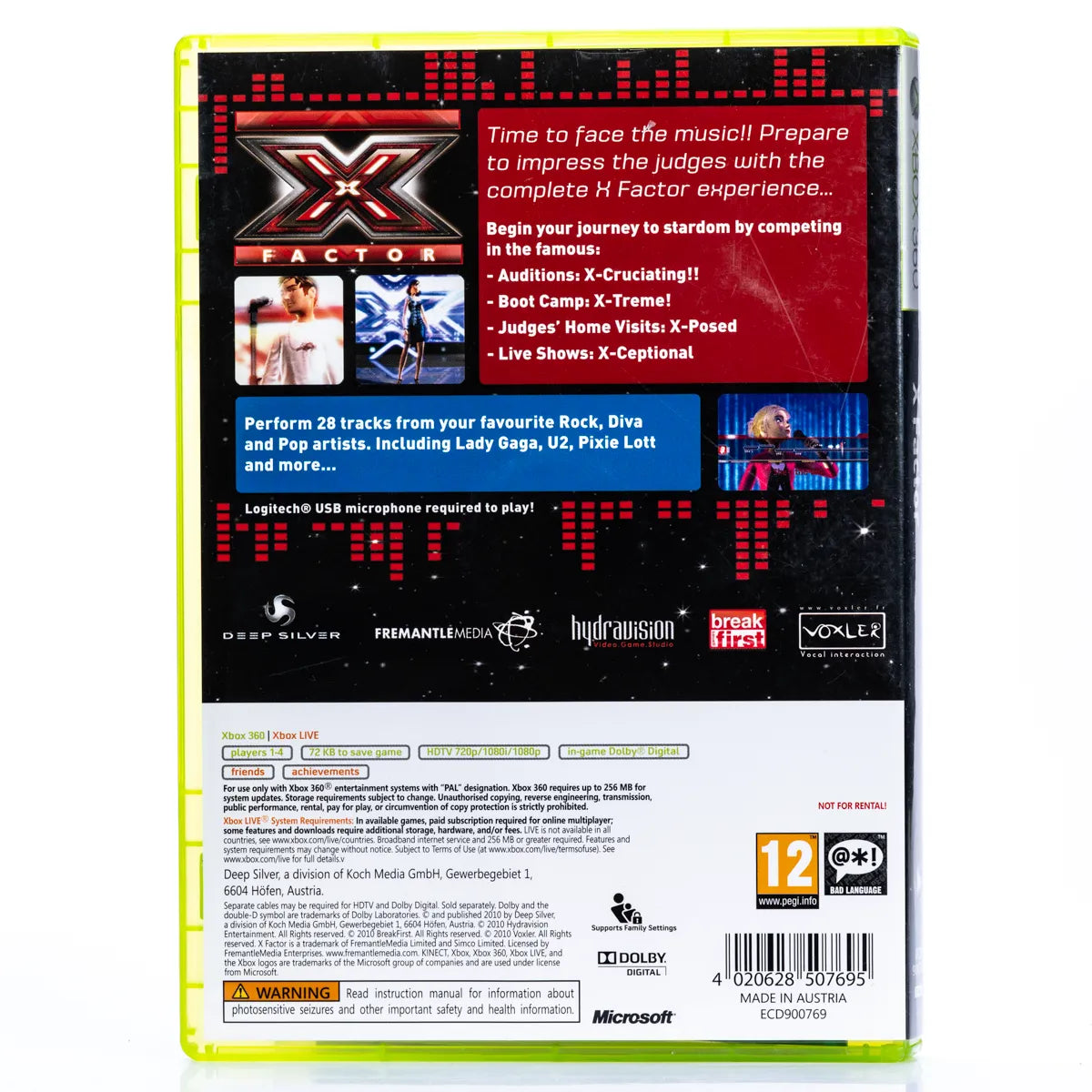 The X Factor - Xbox 360 spill - Retrospillkongen