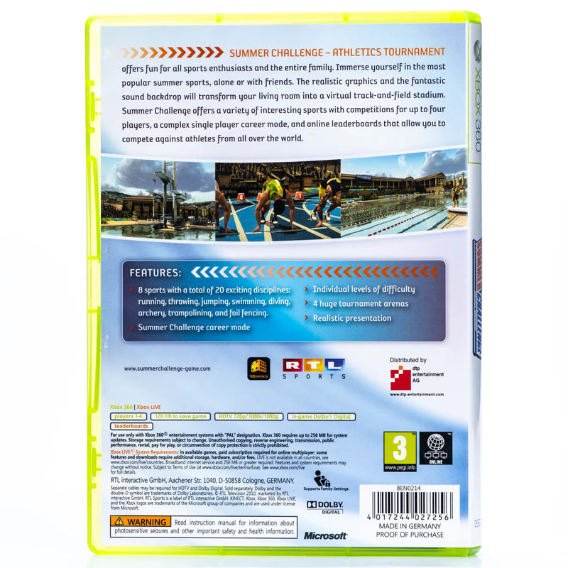 Summer Challenge: Athletics Tournament - Xbox 360 spill