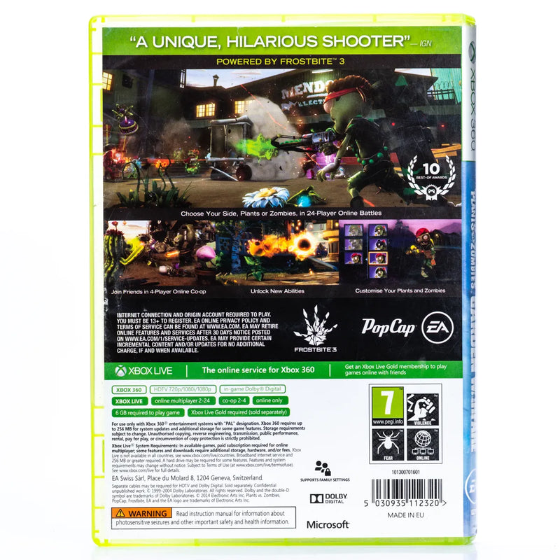 Plants vs Zombies: Garden Warfare - Xbox 360 spill