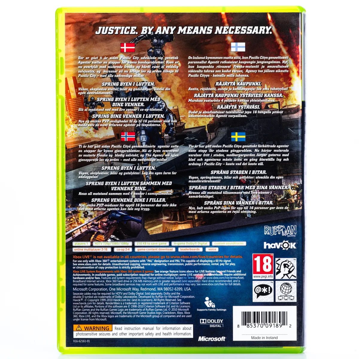 Crackdown 2 - Xbox 360 spill - Retrospillkongen