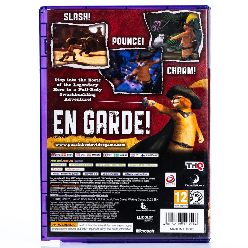 DreamWorks Puss In Boots - Xbox 360 spill