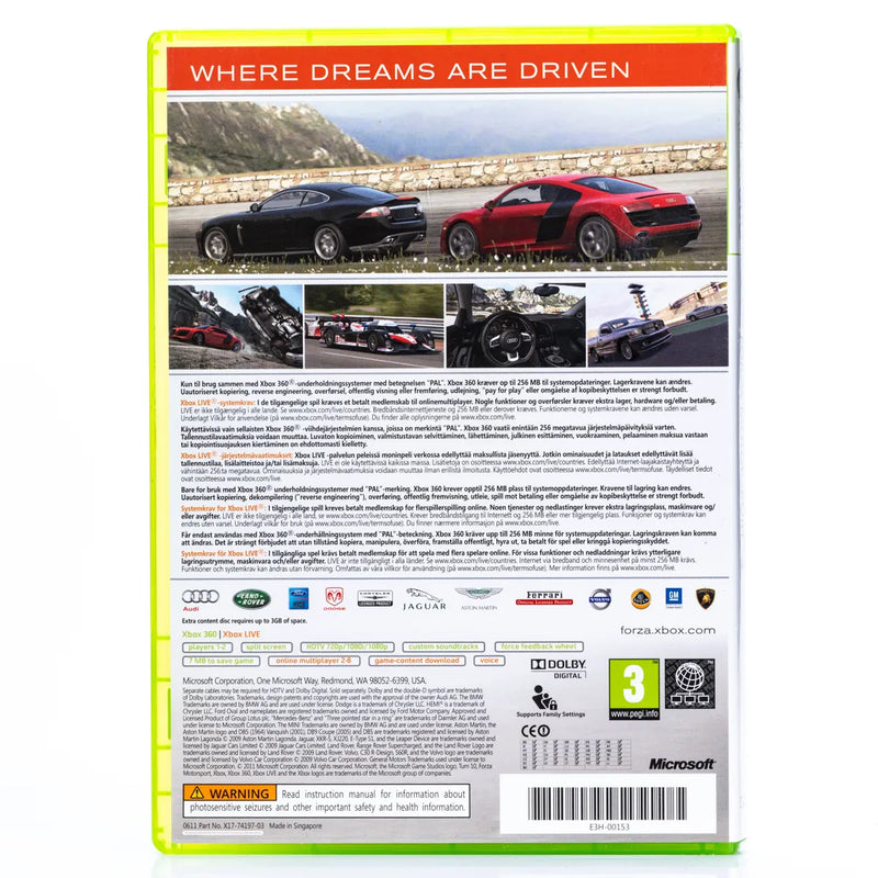 Forza Motorsport 3 - Xbox 360 spill