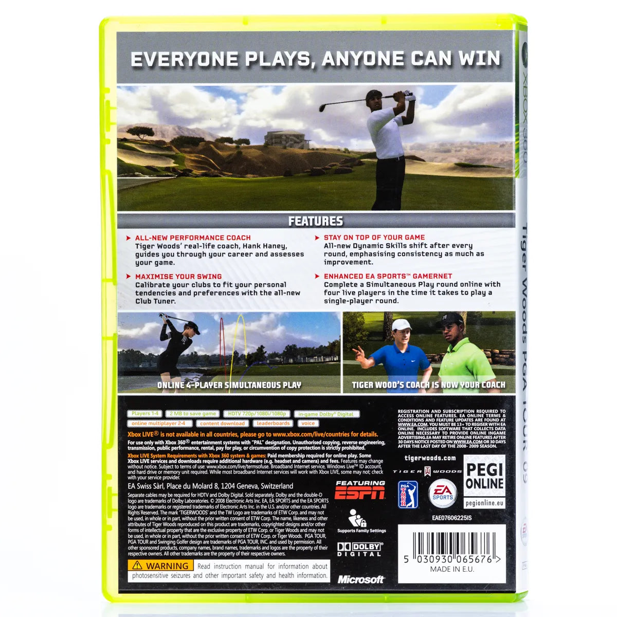 Tiger Woods PGA Tour 09 - Xbox 360 spill - Retrospillkongen