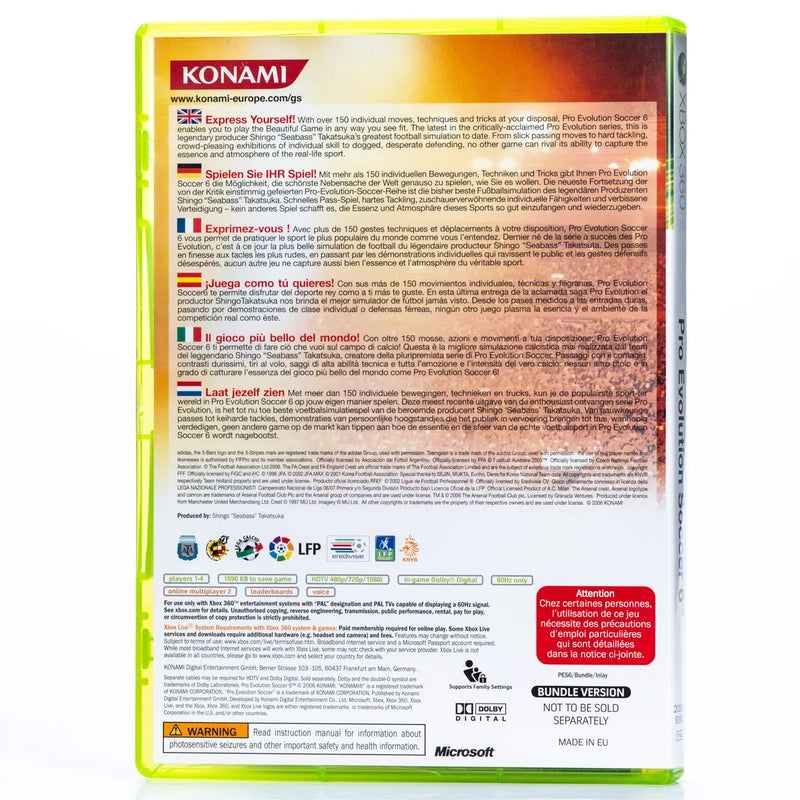 PES 6: Pro Evolution Soccer - Xbox 360 spill