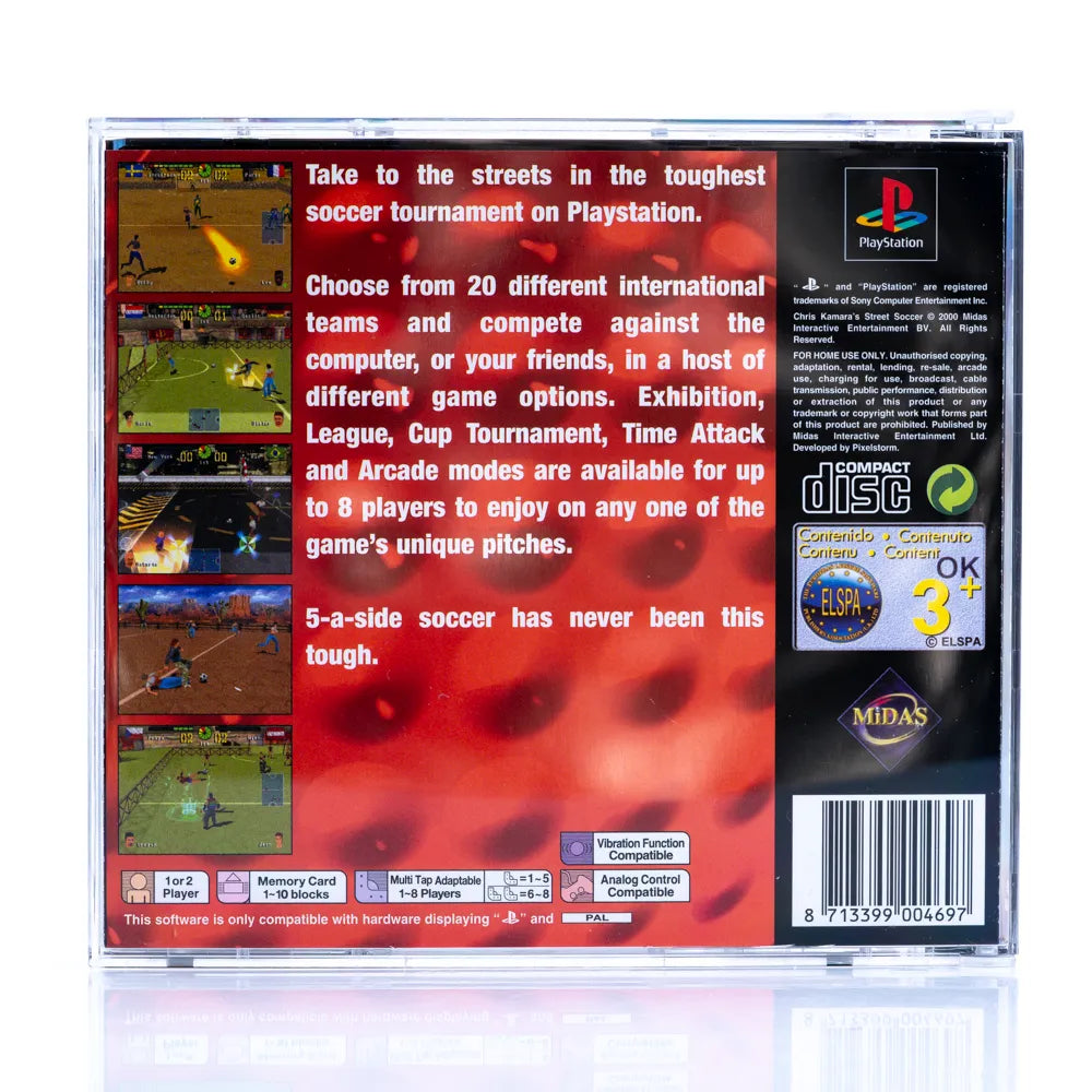 Chris Kamara's Street Soccer - PS1 spill - Retrospillkongen