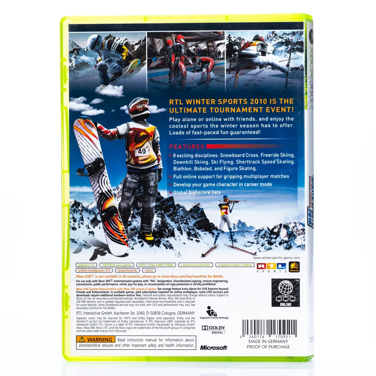Winter Sports 2010: The Great Tournament - Xbox 360 spill - Retrospillkongen