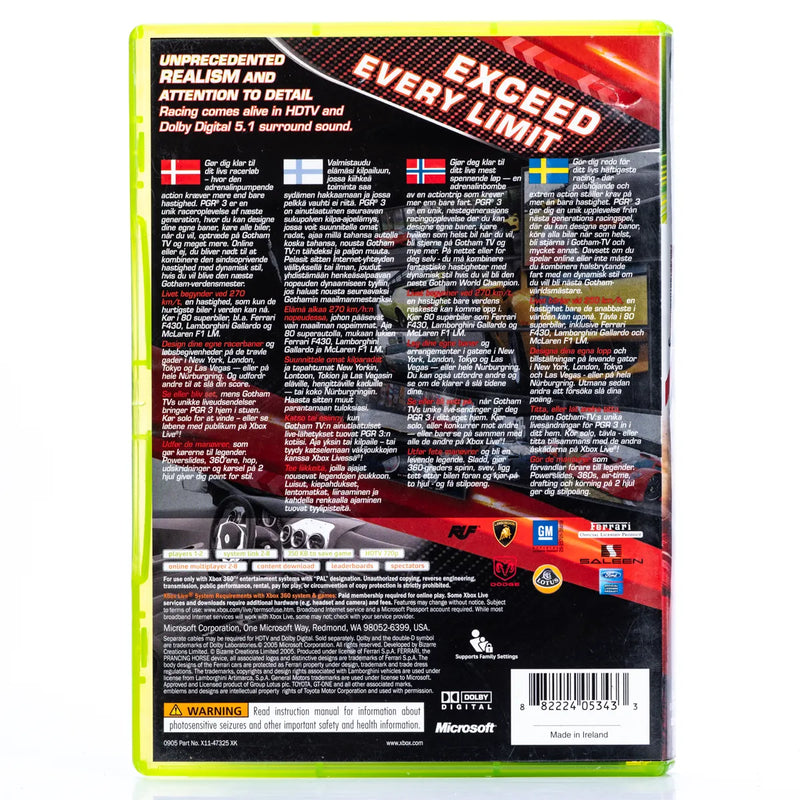 Project Gotham Racing 3 - Xbox 360 spill