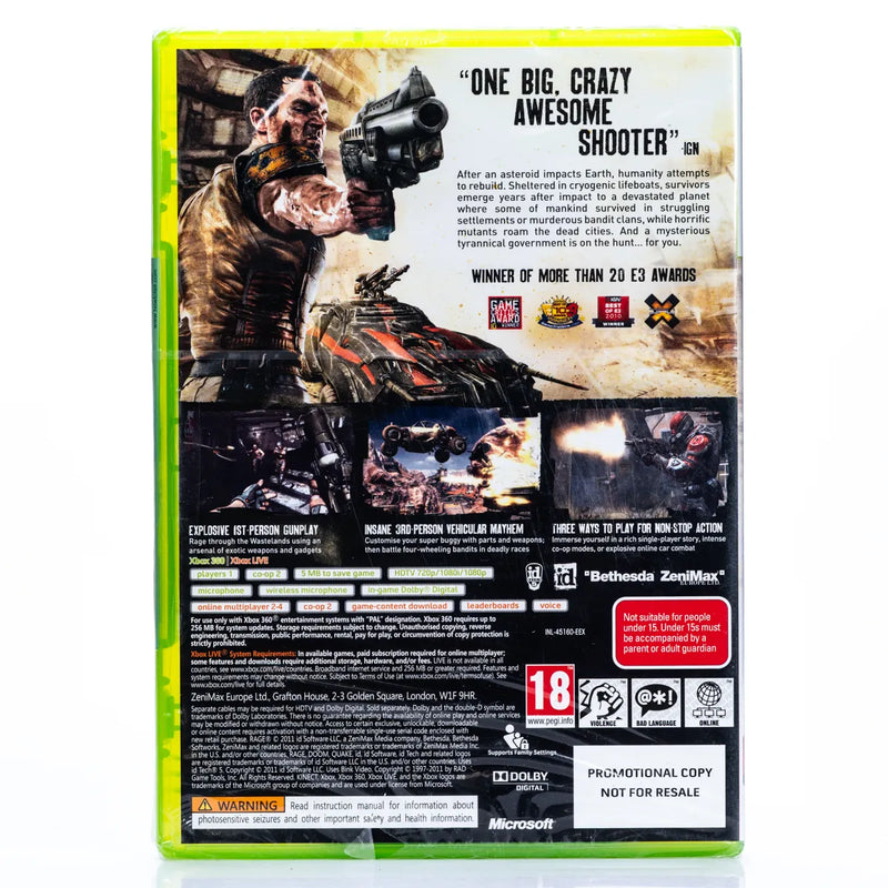 Rage - Promo - Xbox 360 Spill (Forseglet)