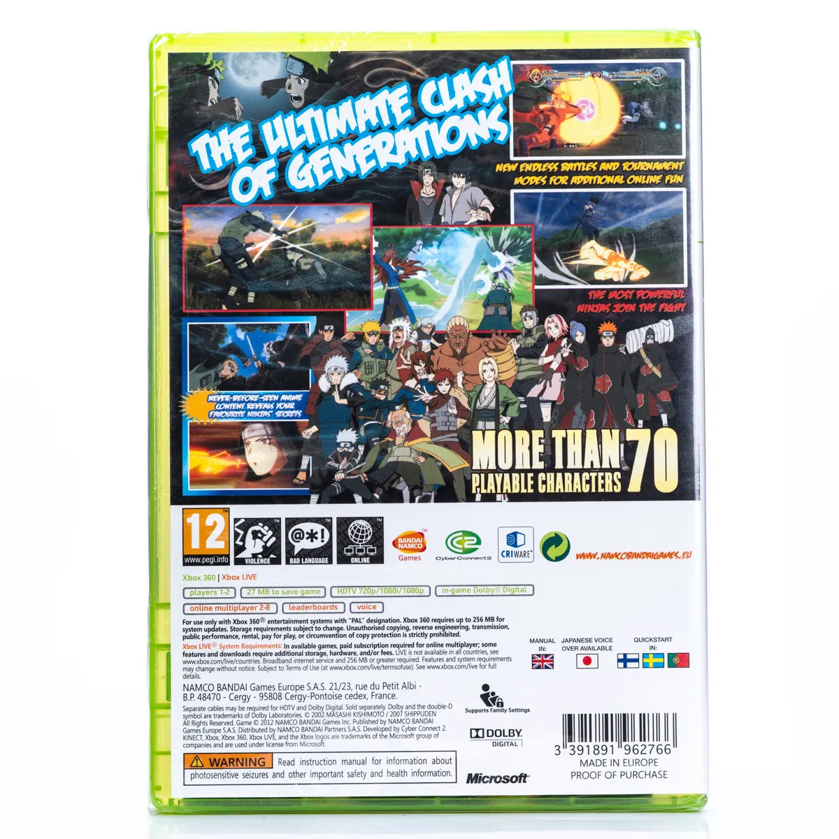 Naruto Shippuden: Ultimate Ninja Storm Generations - Xbox 360 spill (Forseglet) - Retrospillkongen