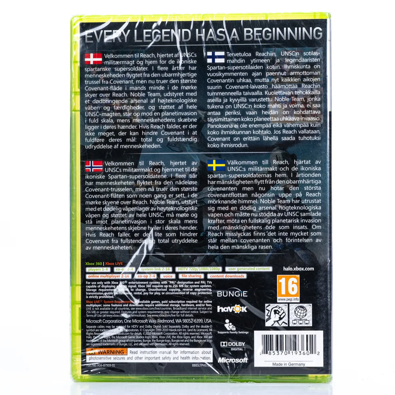 Halo: Reach - Xbox 360 spill (Forseglet)