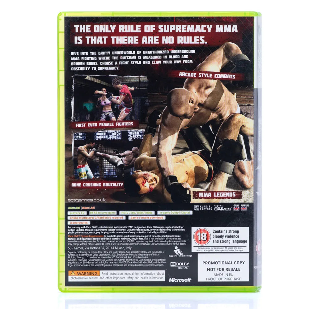 Supremacy MMA - Xbox 360 Spill - Retrospillkongen