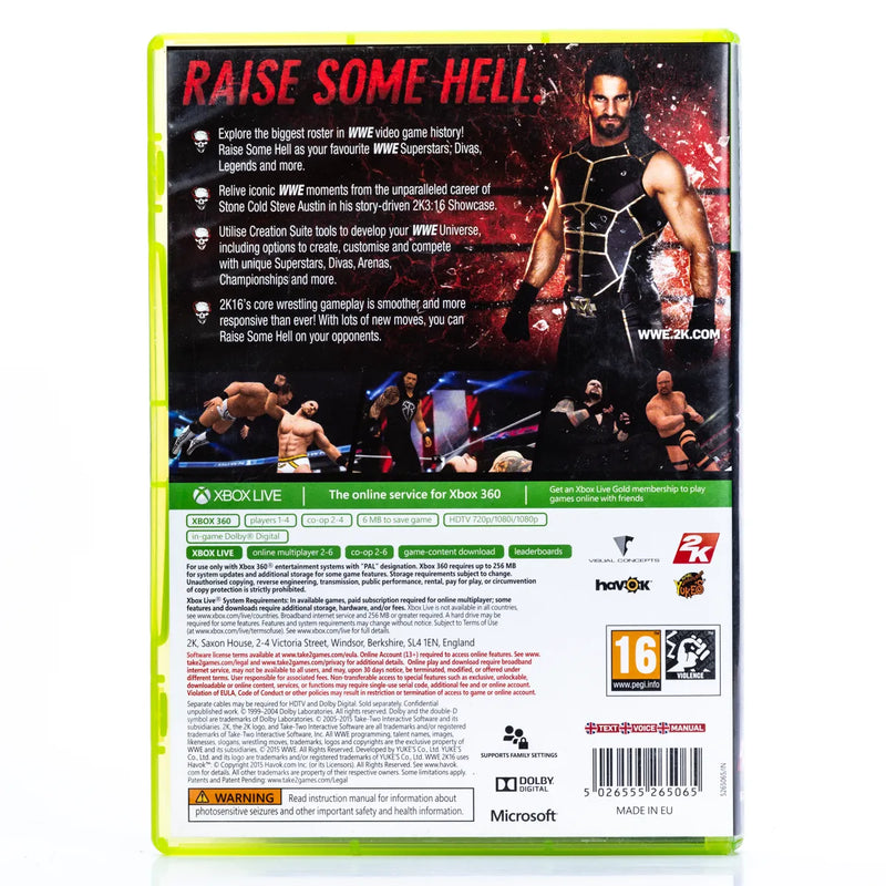 WWE 2K16 - Xbox 360 spill