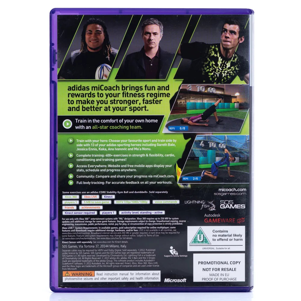 adidas miCoach - Xbox 360 spill - Retrospillkongen