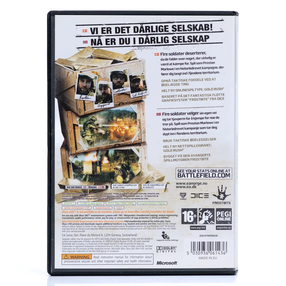 Battlefield: Bad Company - Xbox 360 spill - Retrospillkongen