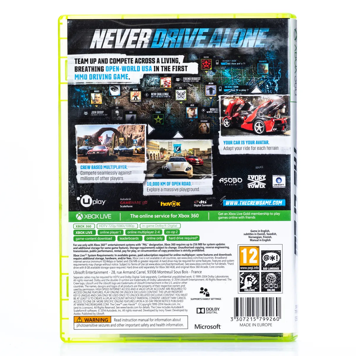 The Crew - Xbox 360 spill - Retrospillkongen
