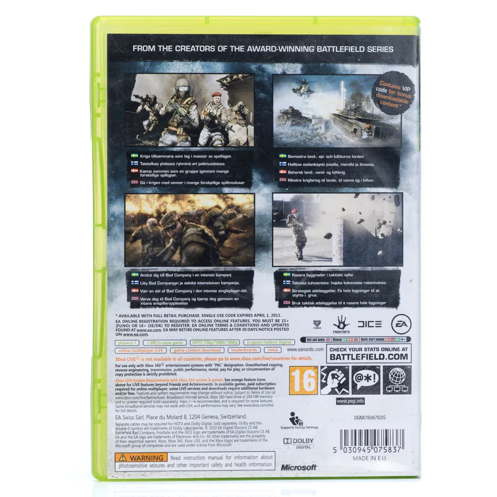 Battlefield: Bad Company 2 - Xbox 360 spill - Retrospillkongen