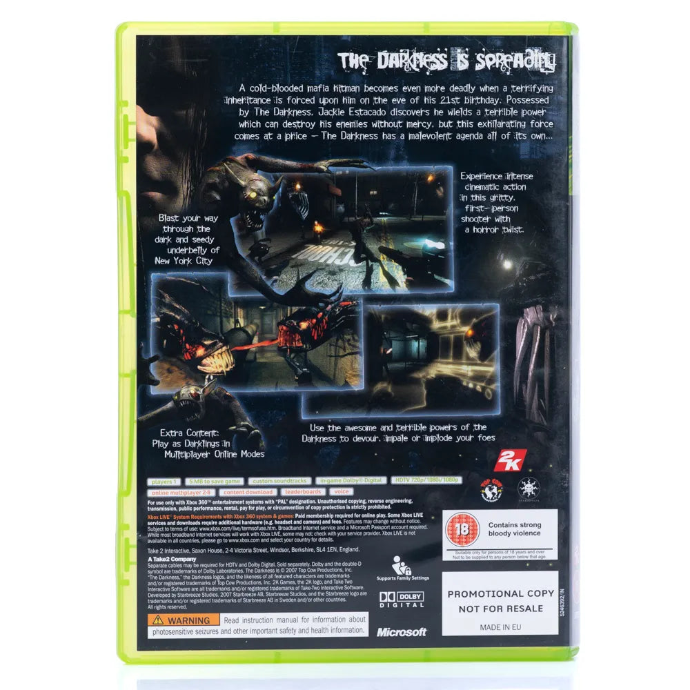 The Darkness - Xbox 360 spill - Retrospillkongen