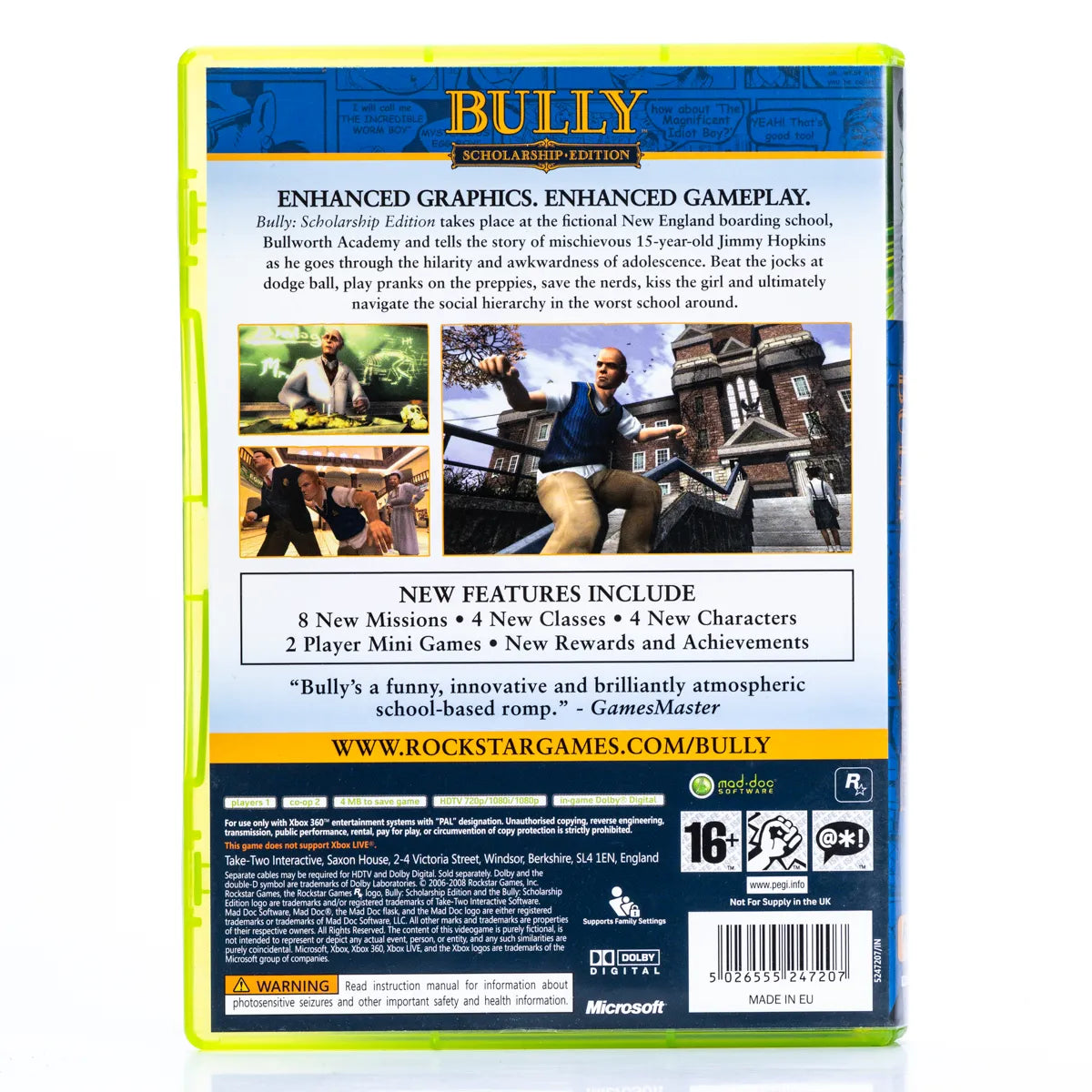 Bully: Scholarship Edition - Xbox 360 spill - Retrospillkongen