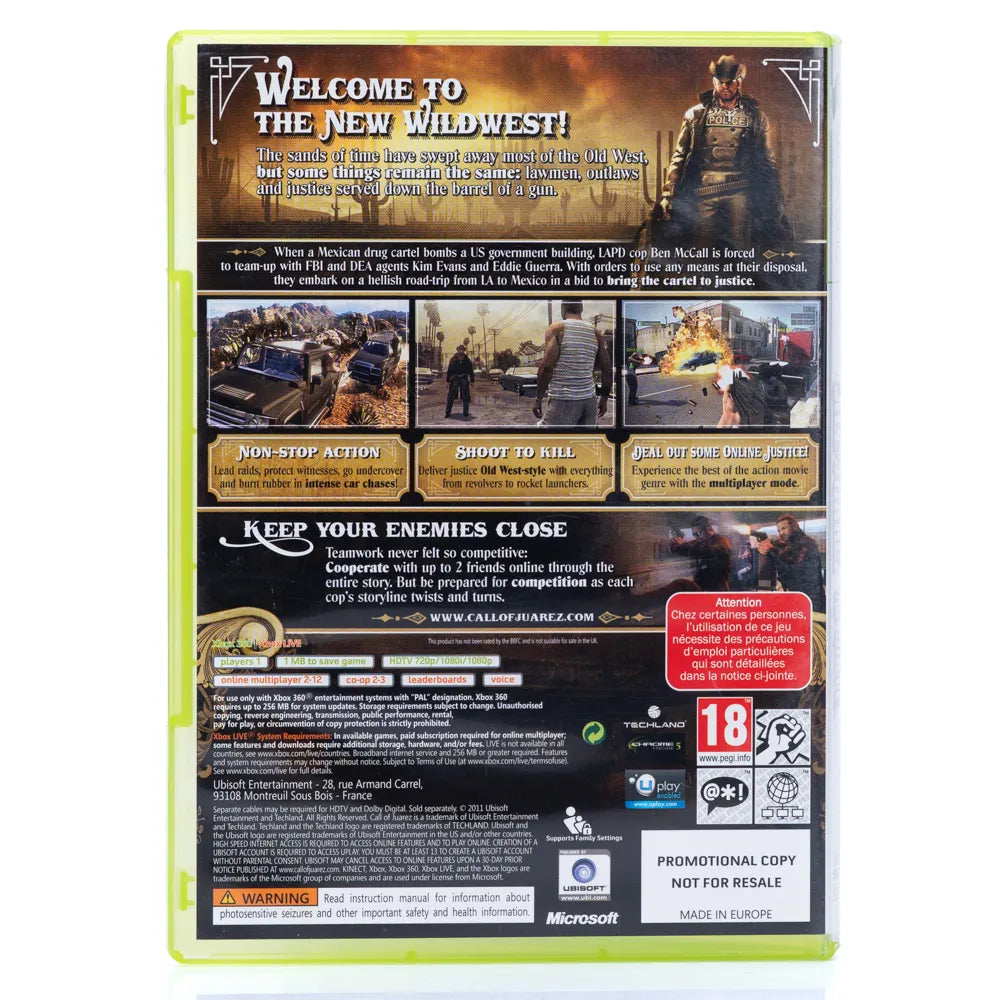 Call of Juarez: The Cartel - Xbox 360 spill