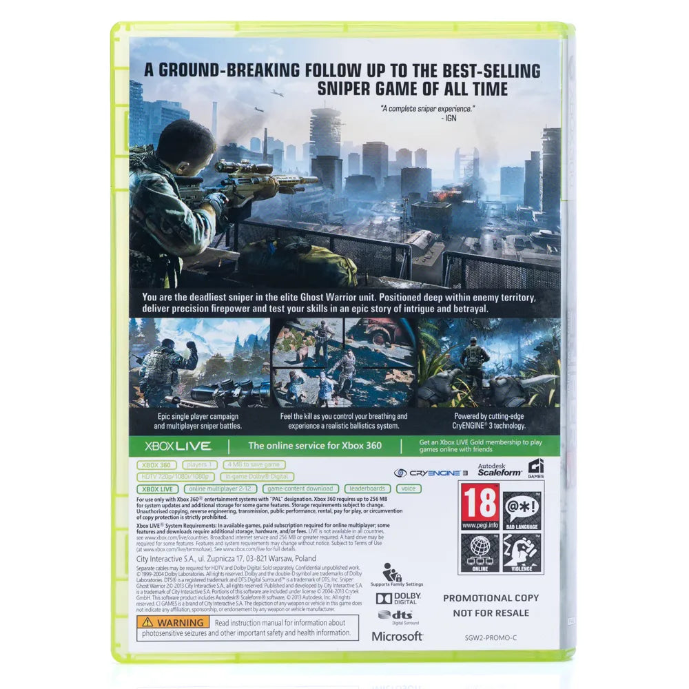 Sniper: Ghost Warrior 2 - Xbox 360 spill