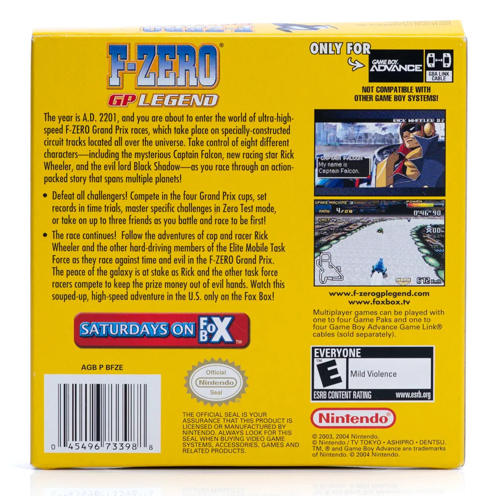 F-Zero GP Legend i eske (NTSC-U) - GBA spill (Copy)