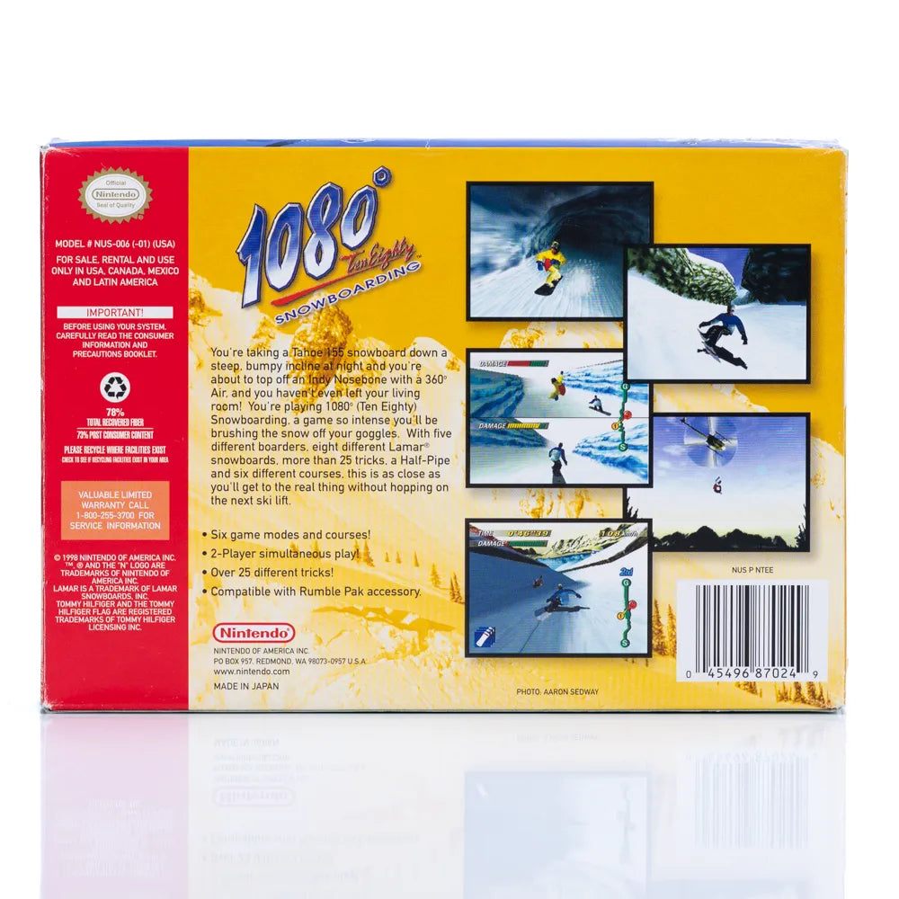 1080° Snowboarding i eske (NTSC-U) - N64 spill - Retrospillkongen