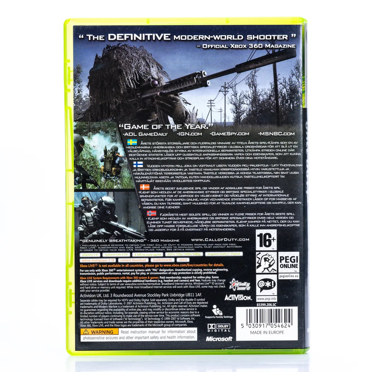 Call of Duty 4: Modern Warfare - Xbox 360 spill - Retrospillkongen