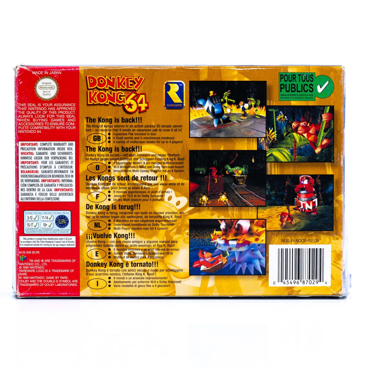 Donkey Kong 64 - N64 spill (i eske) - Retrospillkongen