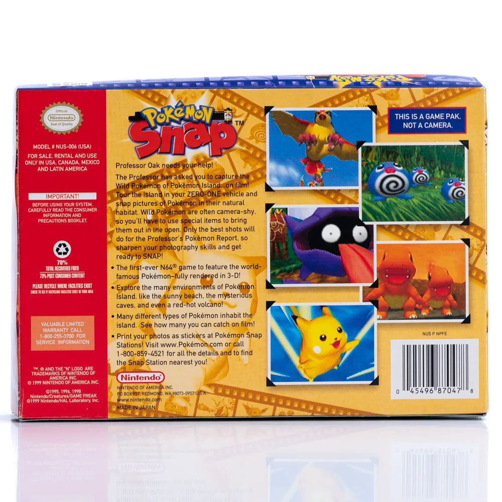 Pokémon Snap i Eske (NTSC-U) - N64 spill - Retrospillkongen