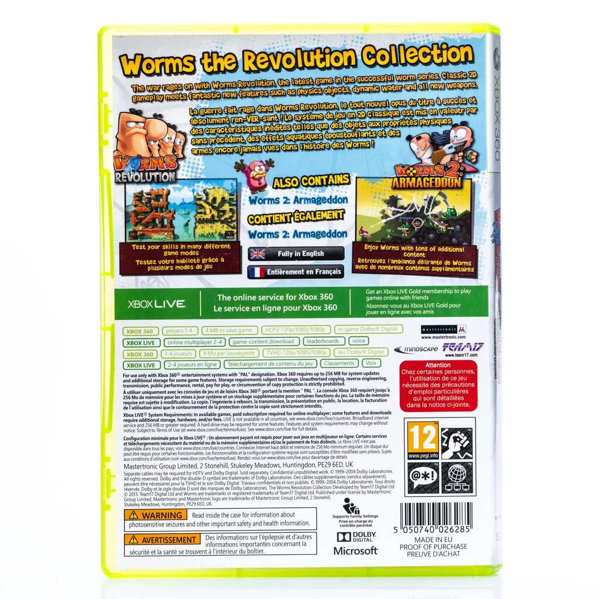 Worms: The Revolution Collection - Xbox 360 spill - Retrospillkongen