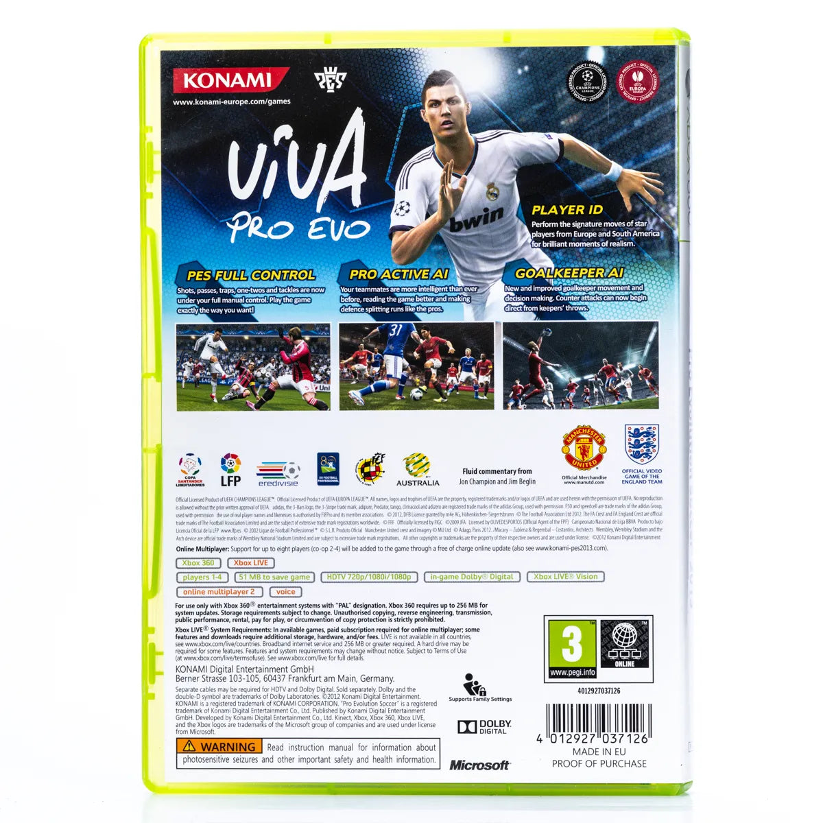 PES 2013: Pro Evolution Soccer - Xbox 360 spill - Retrospillkongen