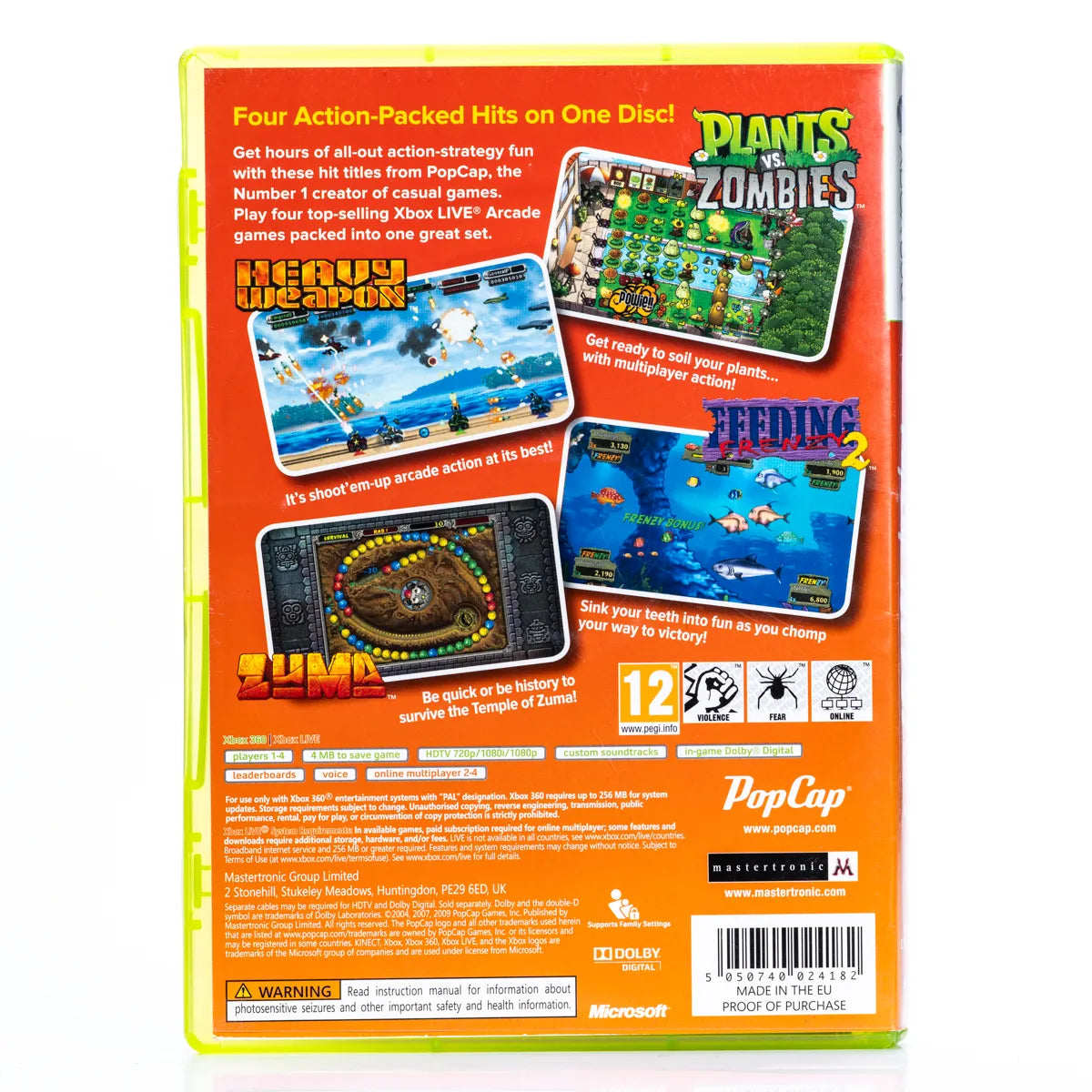 PopCap Hits! Vol 2 - Xbox 360 spill - Retrospillkongen