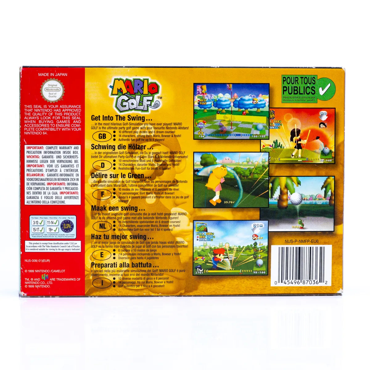 Mario Golf - N64 spill (i eske) - Retrospillkongen