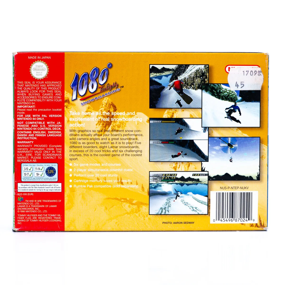 1080° Snowboarding - N64 spill (i eske) - Retrospillkongen