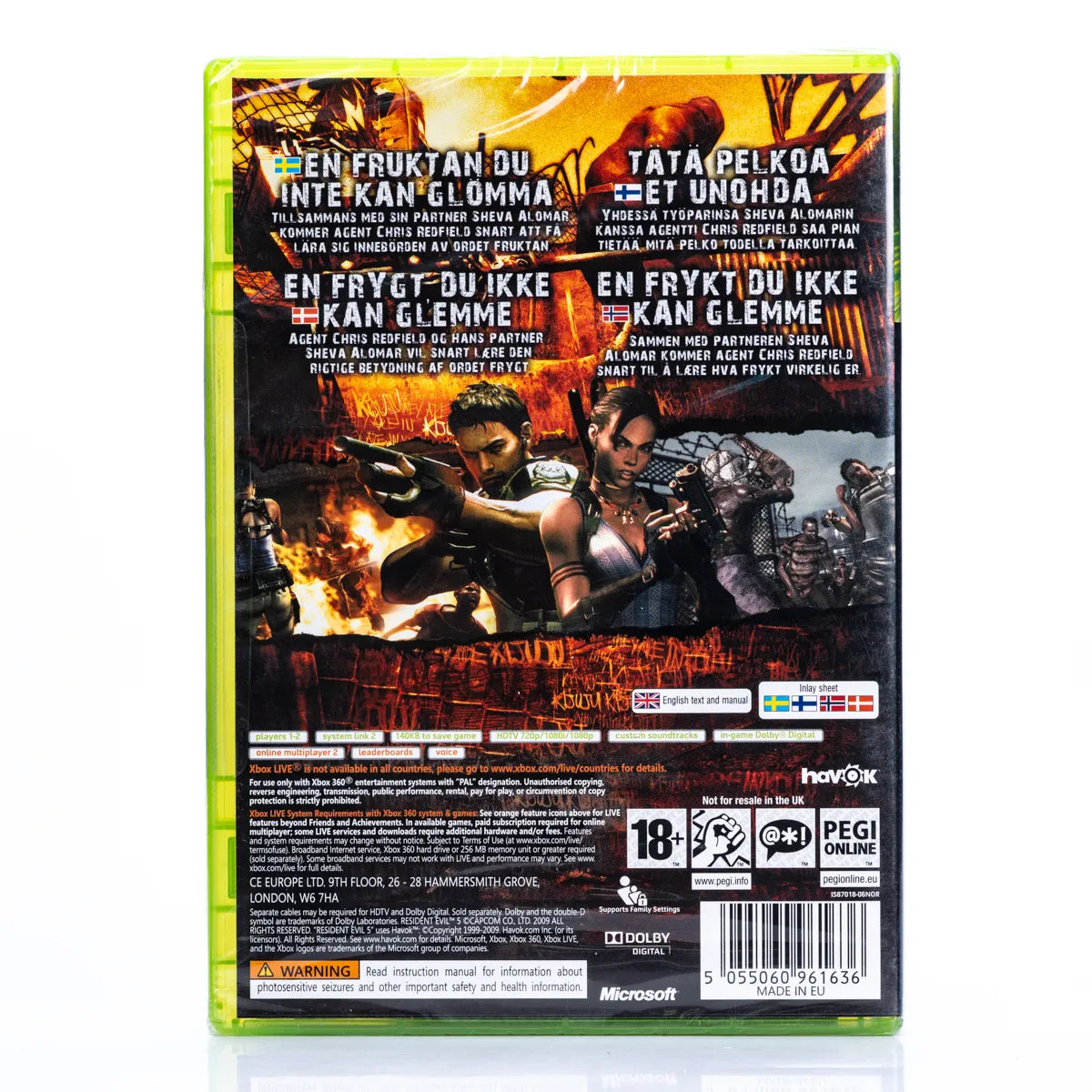 Resident Evil 5 - Xbox 360 spill (Forseglet) - Retrospillkongen