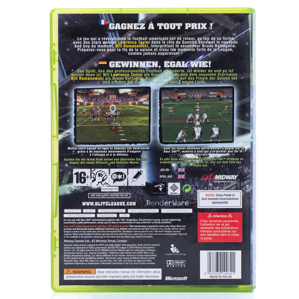 Blitz: The League - Xbox 360 spill - Retrospillkongen