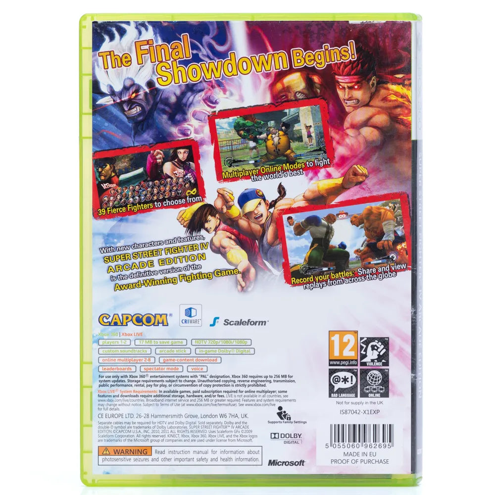 Super Street Fighter IV Arcade Edition - Xbox 360 spill - Retrospillkongen
