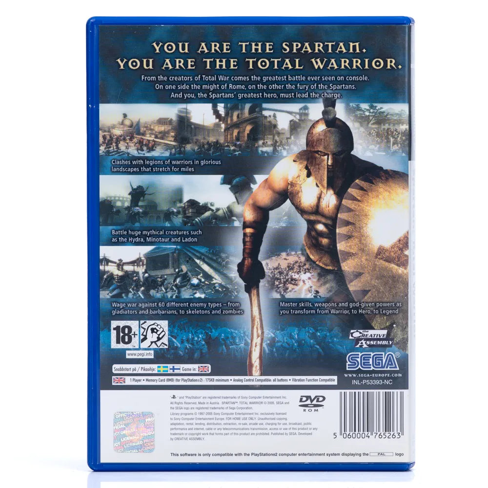 Spartan: Total Warrior - PS2 Spill - Retrospillkongen