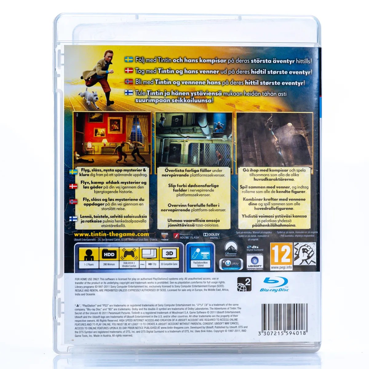 The Adventures of Tintin: The Secret of the Unicorn - PS3 spill - Retrospillkongen