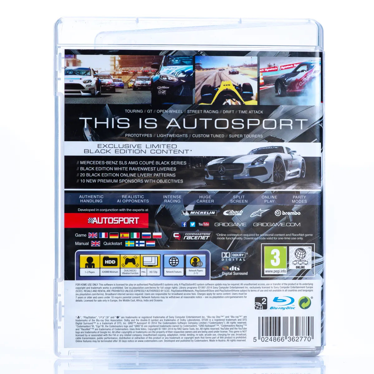 GRID Autosport - PS3 spill - Retrospillkongen