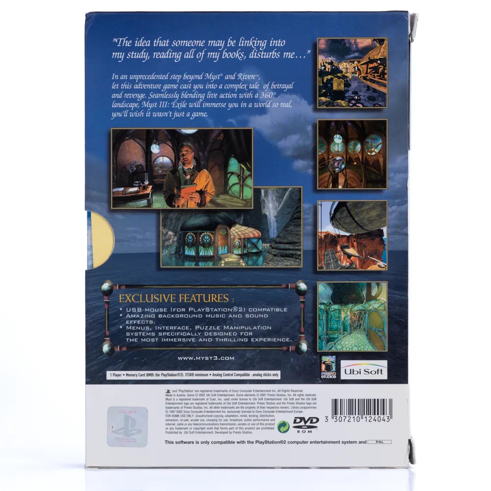 Myst III: Exile (Slipcase Edition) - PS2 spill - Retrospillkongen