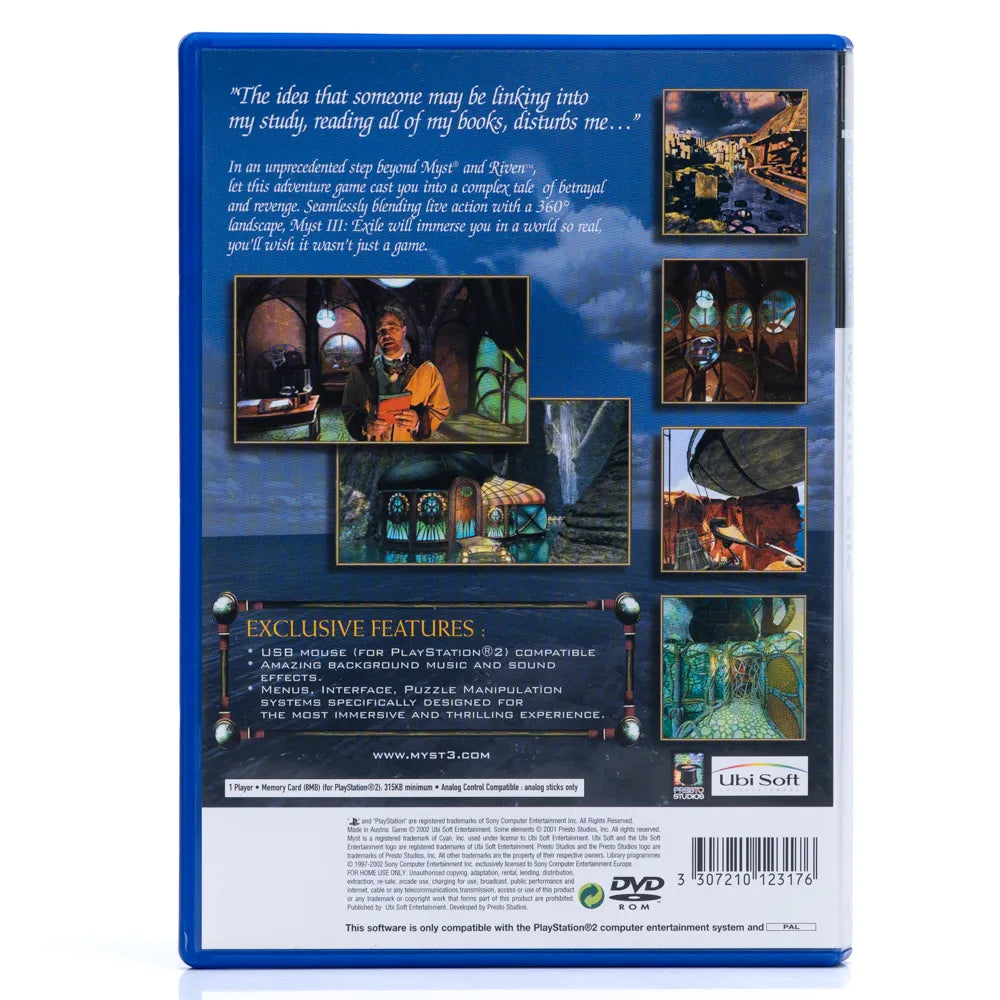 Myst III: Exile (Slipcase Edition) - PS2 spill - Retrospillkongen