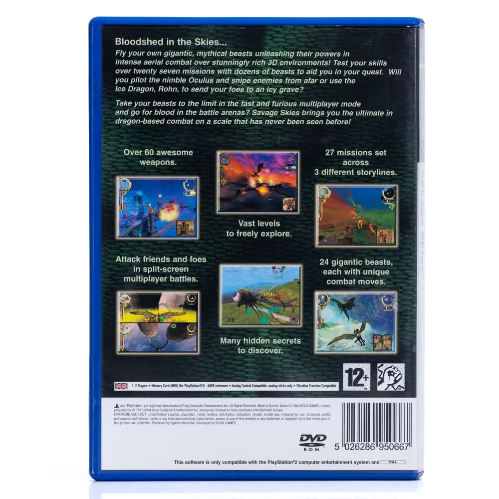 Savage Skies - PS2 spill - Retrospillkongen