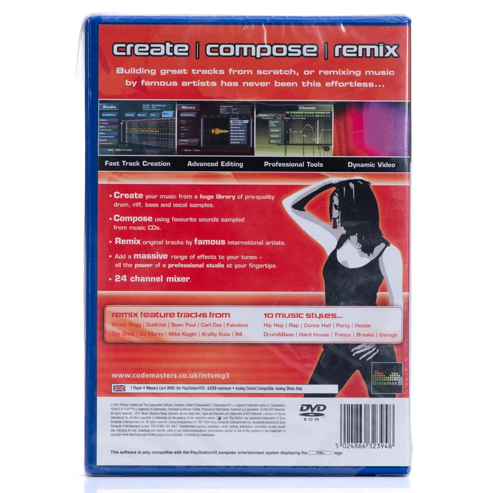 MTV Music Generator 3 (Forseglet) - PS2 spill - Retrospillkongen