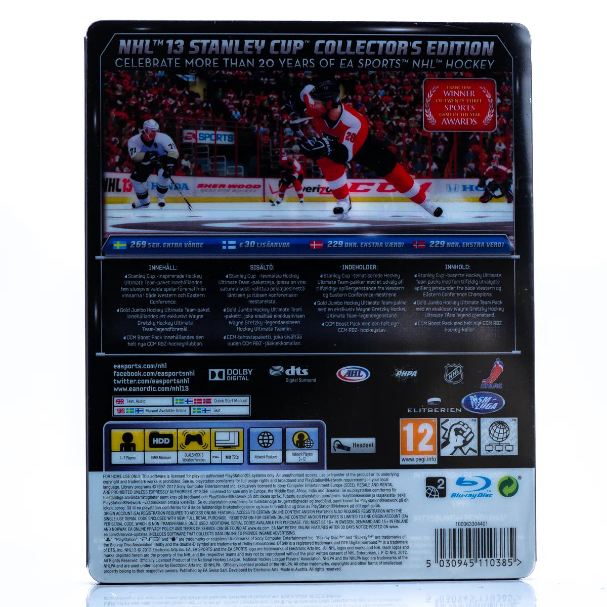 NHL 13 - Stanley cup Edition Collector´s Box (Steelbook) - PS3 spill - Retrospillkongen
