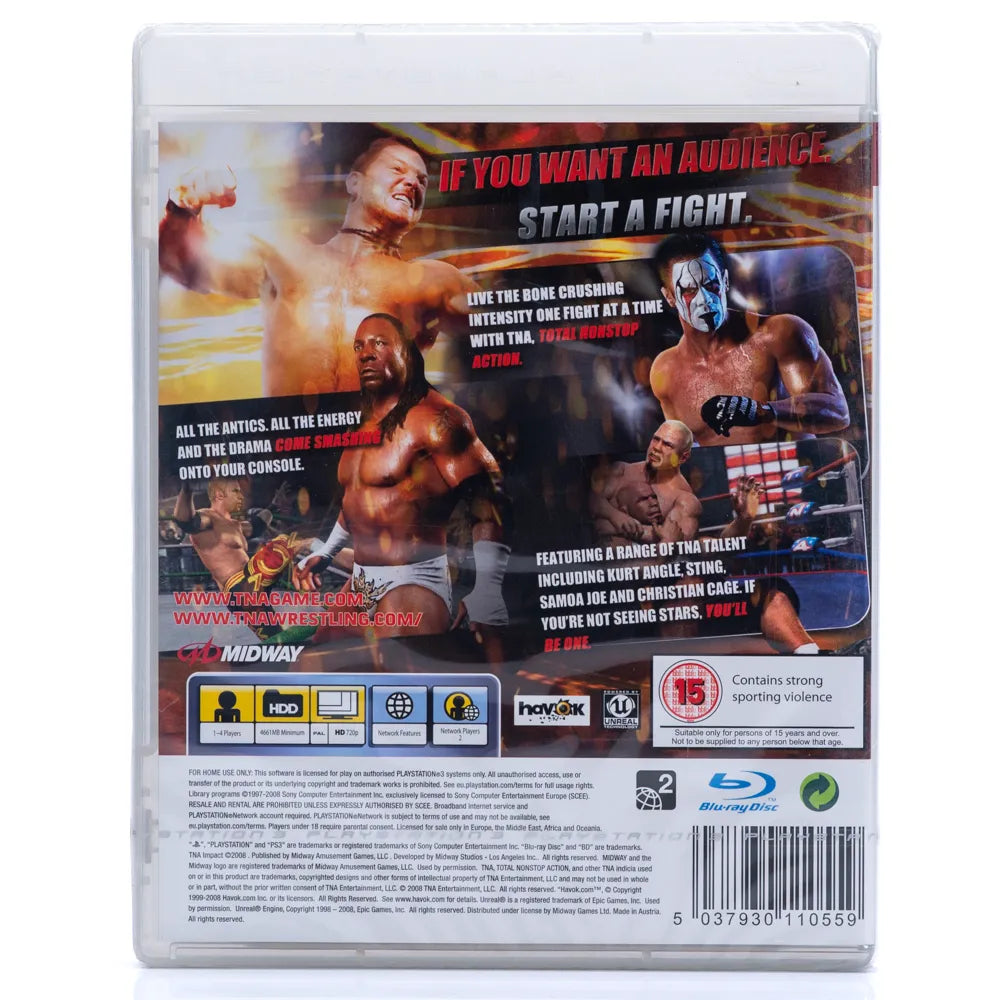 TNA Impact! Total Nonstop Action Wrestling  (Forseglet) - PS3 spill