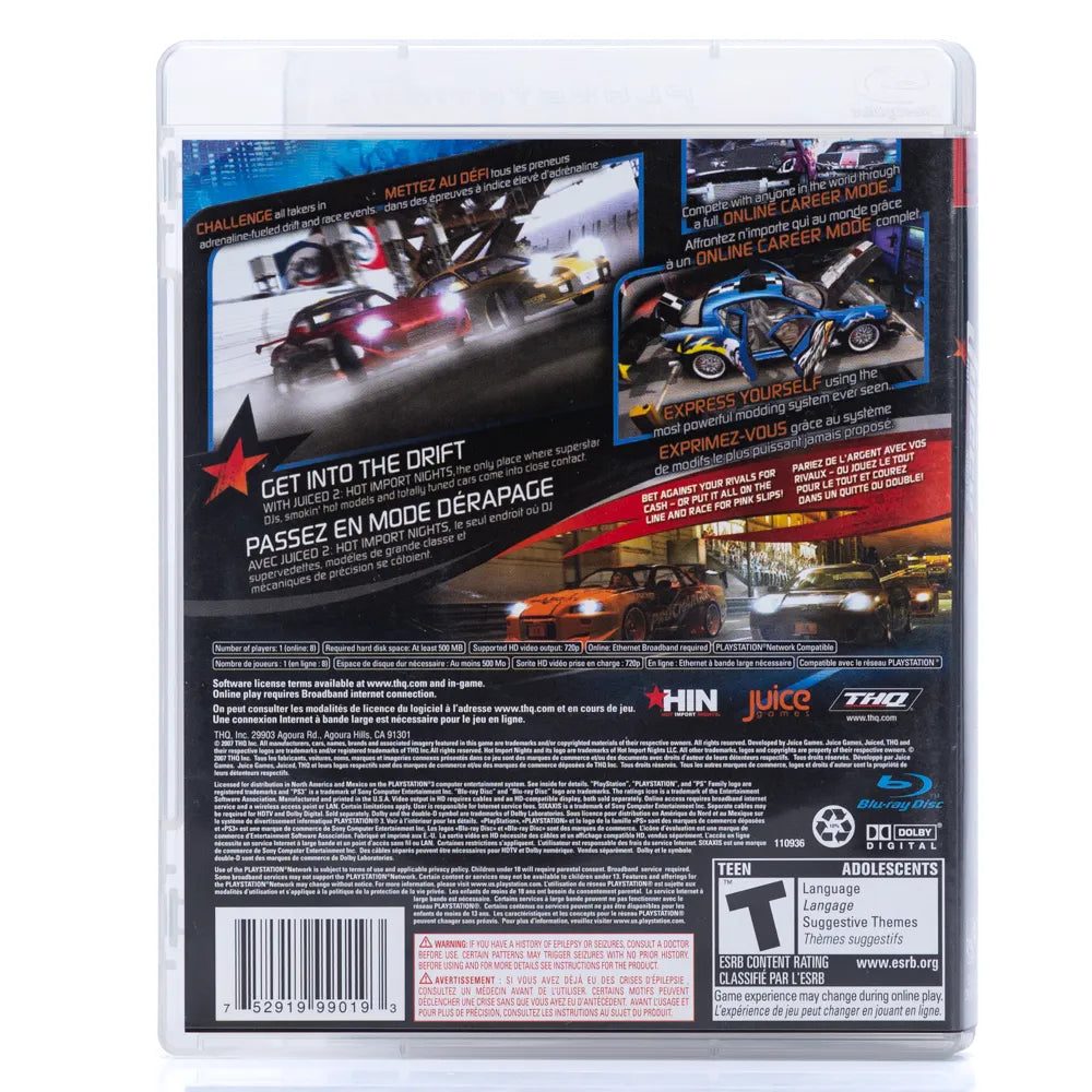 Juiced 2: Hot Import Nights (NTSC-U) - PS3 spill - Retrospillkongen